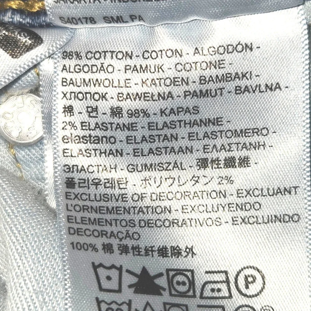 Levis 511 Slim Fit Jeans Mens 34x30 Blue Denim Stretch Straight Leg 04511-5256